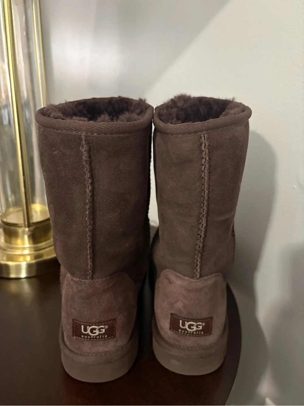 UGG 5825 Australia Classic Short Boots Women's Brown Suede Sheepskin